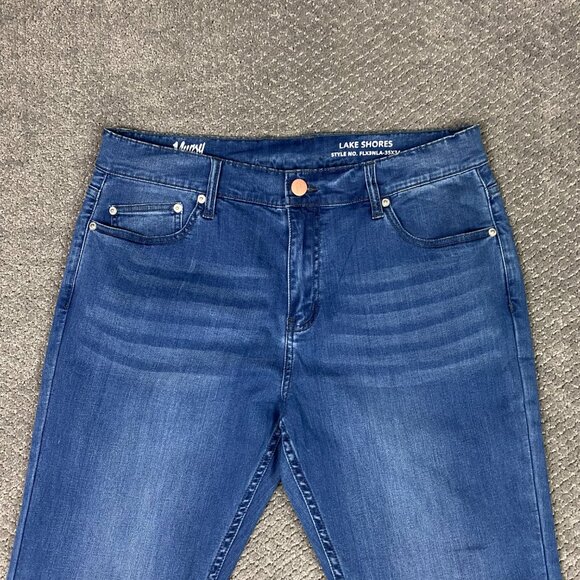 Mugsy Jeans Men's 35 x 34 Fits 34 x 33 Blue Lake Shores Stretch FLX3NLA - Picture 2 of 14